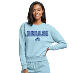 Colorado Avalanche Concepts Sport Women's Tonal Pullover Sweatshirt - Light Blue Sweatshirts
