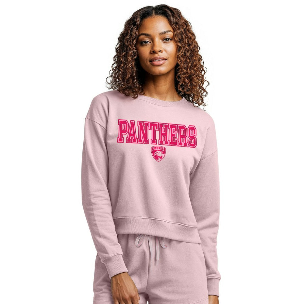 Florida Panthers Concepts Sport Women's Tonal Pullover Sweatshirt - Pink Sweatshirts