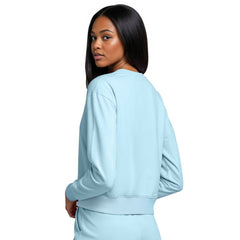 San Jose Sharks Concepts Sport Women's Tonal Pullover Sweatshirt - Light Blue Sweatshirts