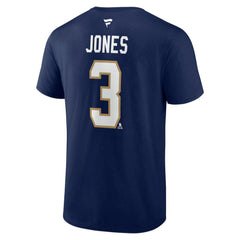 Seth Jones Florida Panthers Fanatics Authentic Stack Name & Number T-Shirt - Navy T-shirts