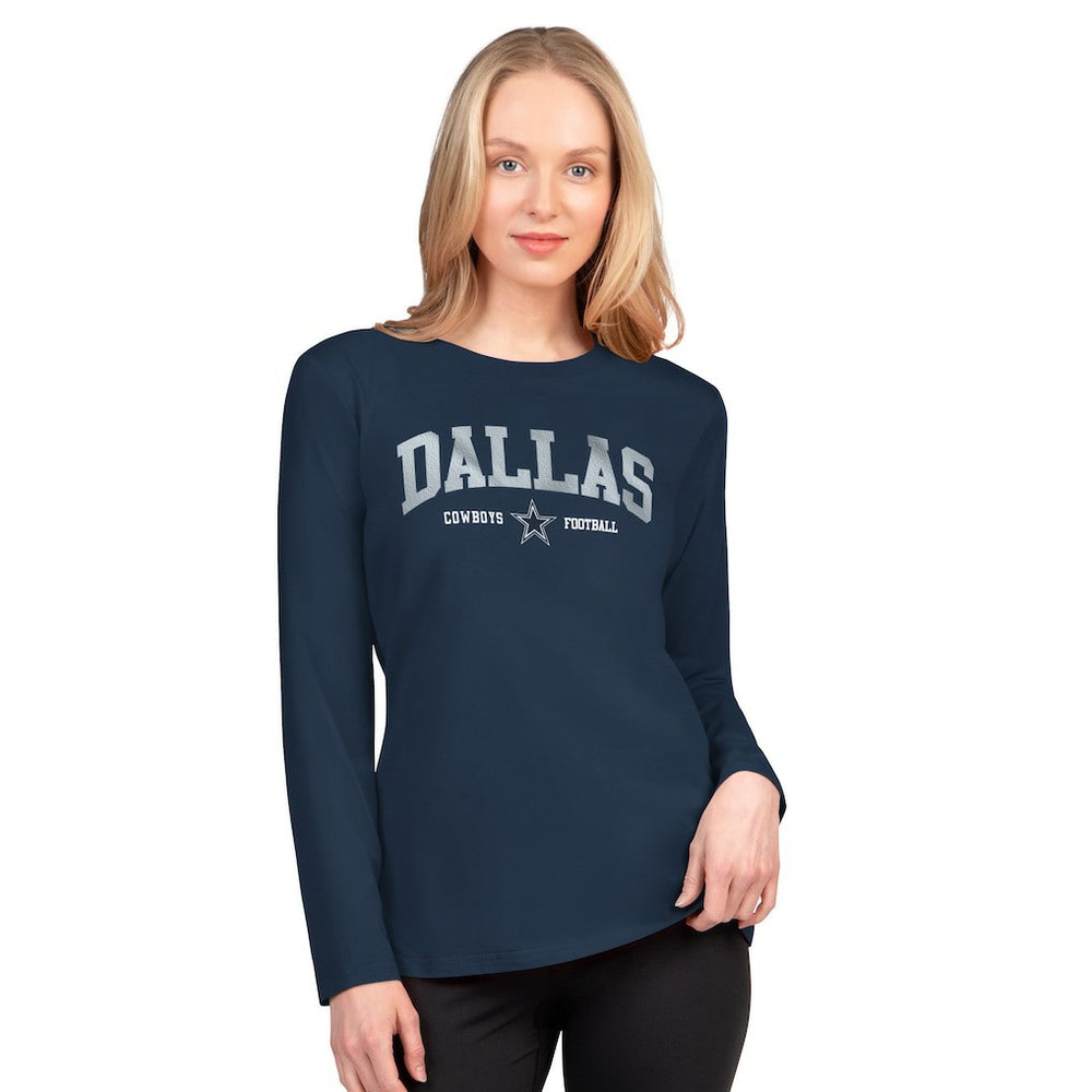 Dallas Cowboys G-III 4Her by Carl Banks Women's Best Play Long Sleeve T-Shirt - Navy cheap