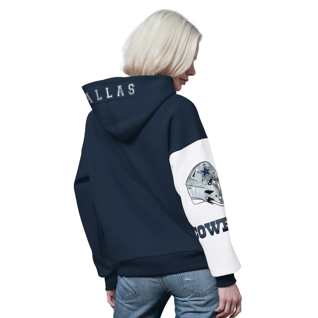 Dallas Cowboys Starter Women's 4th Down Full-Zip Hoodie - Navy online