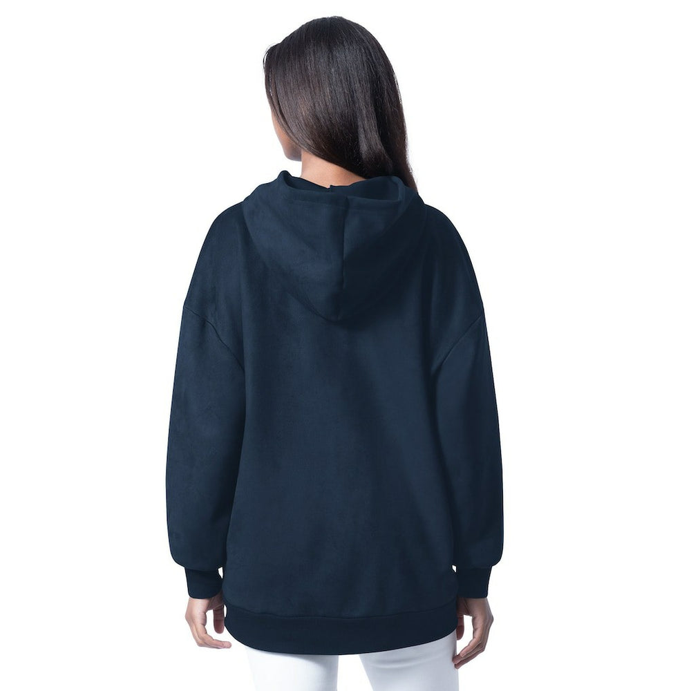 Dallas Cowboys G-III 4Her by Carl Banks Women's Best Hitter Oversized Tunic Pullover Hoodie - Navy outlet