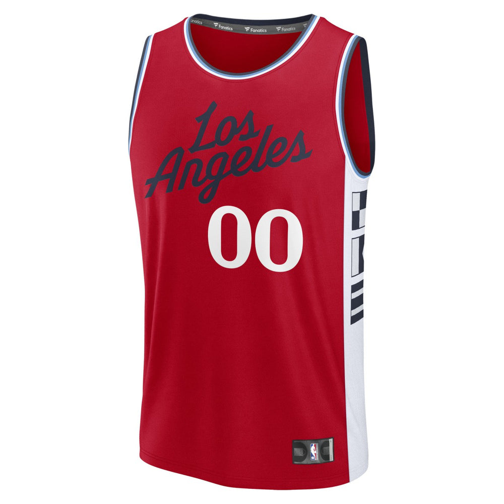LA Clippers Fast Break Custom Jersey - Statement Edition - Red on sale