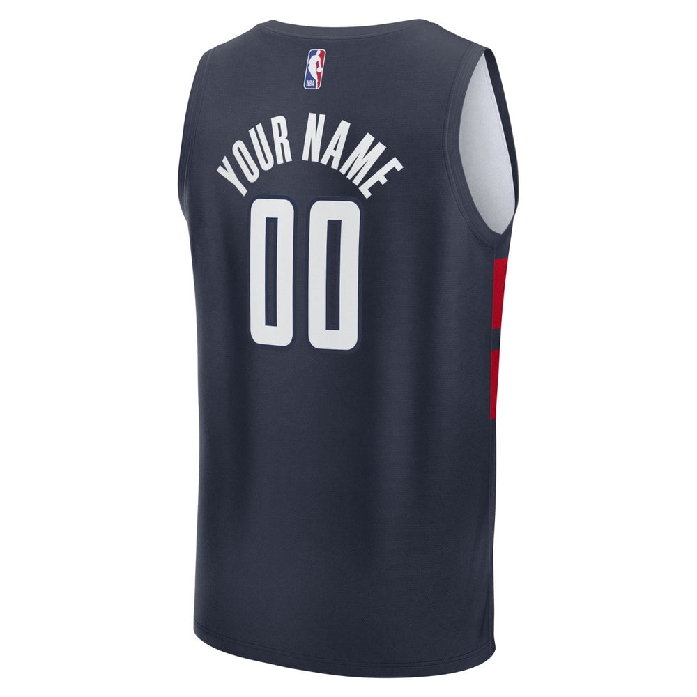 Washington Wizards Fast Break Custom Jersey - Statement Edition - Navy cheap