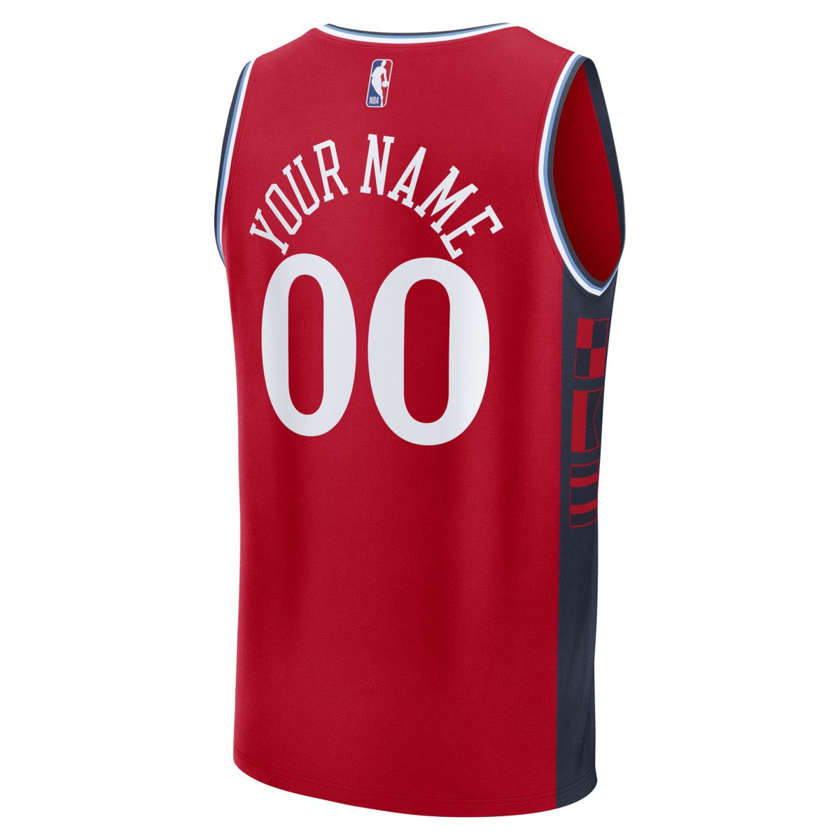 LA Clippers Youth Fast Break Custom Replica Jersey - Red - Statement Edition on sale