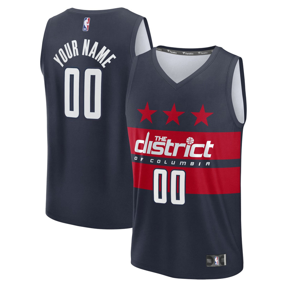 Washington Wizards Youth Fast Break Custom Replica Jersey - Navy - Statement Edition online