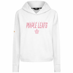Toronto Maple Leafs Levelwear Women's Mother's Day Sweet Floral Pullover Hoodie - White Hoodies