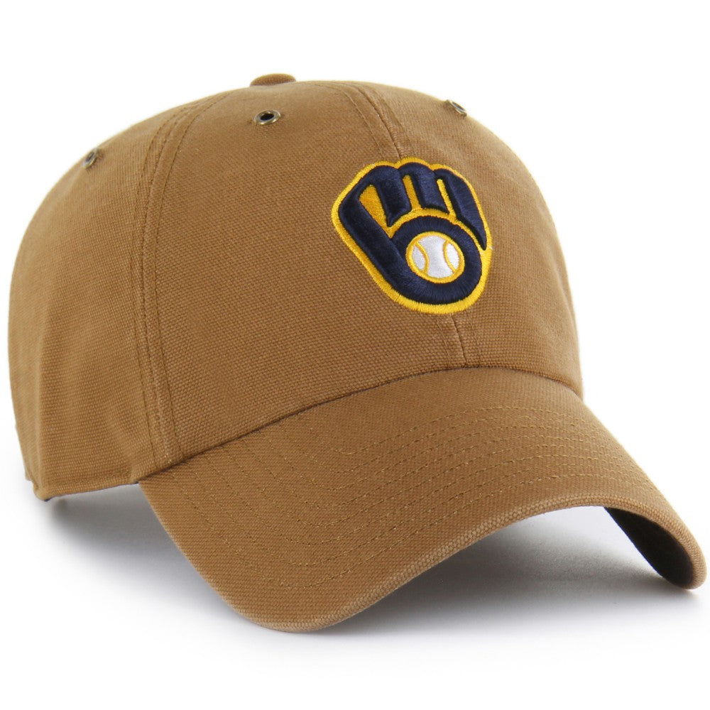 Milwaukee Brewers Carhartt x Clean Up Adjustable Hat Brown