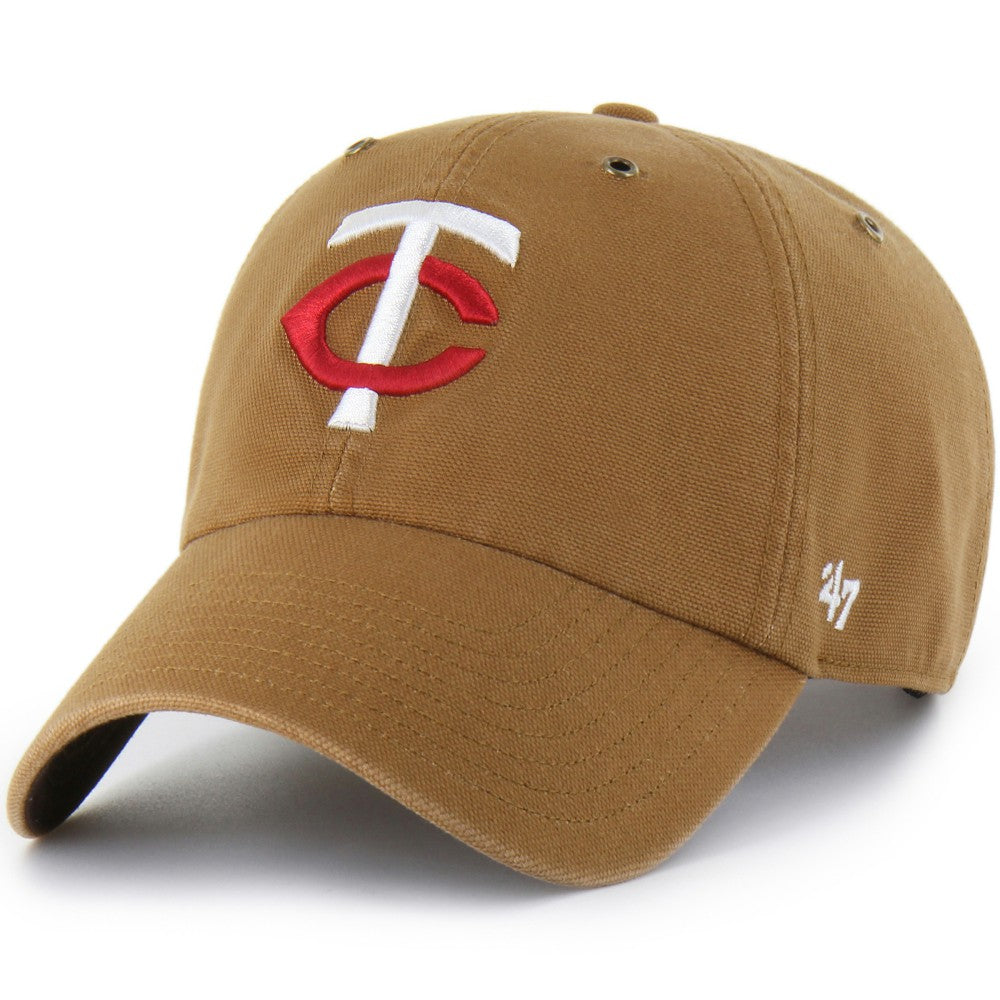 Minnesota Twins Carhartt x Clean Up Adjustable Hat Brown