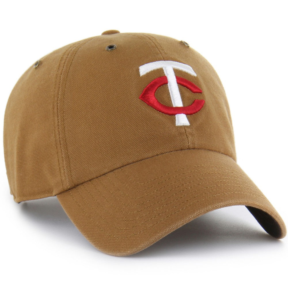 Minnesota Twins Carhartt x Clean Up Adjustable Hat Brown