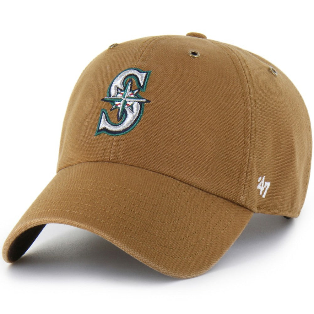 Seattle Mariners Carhartt x Clean Up Adjustable Hat Brown