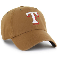 Texas Rangers Carhartt x Clean Up Adjustable Hat Brown