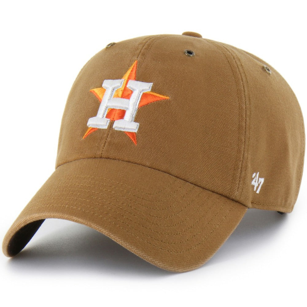 Houston Astros Carhartt x Clean Up Adjustable Hat Brown