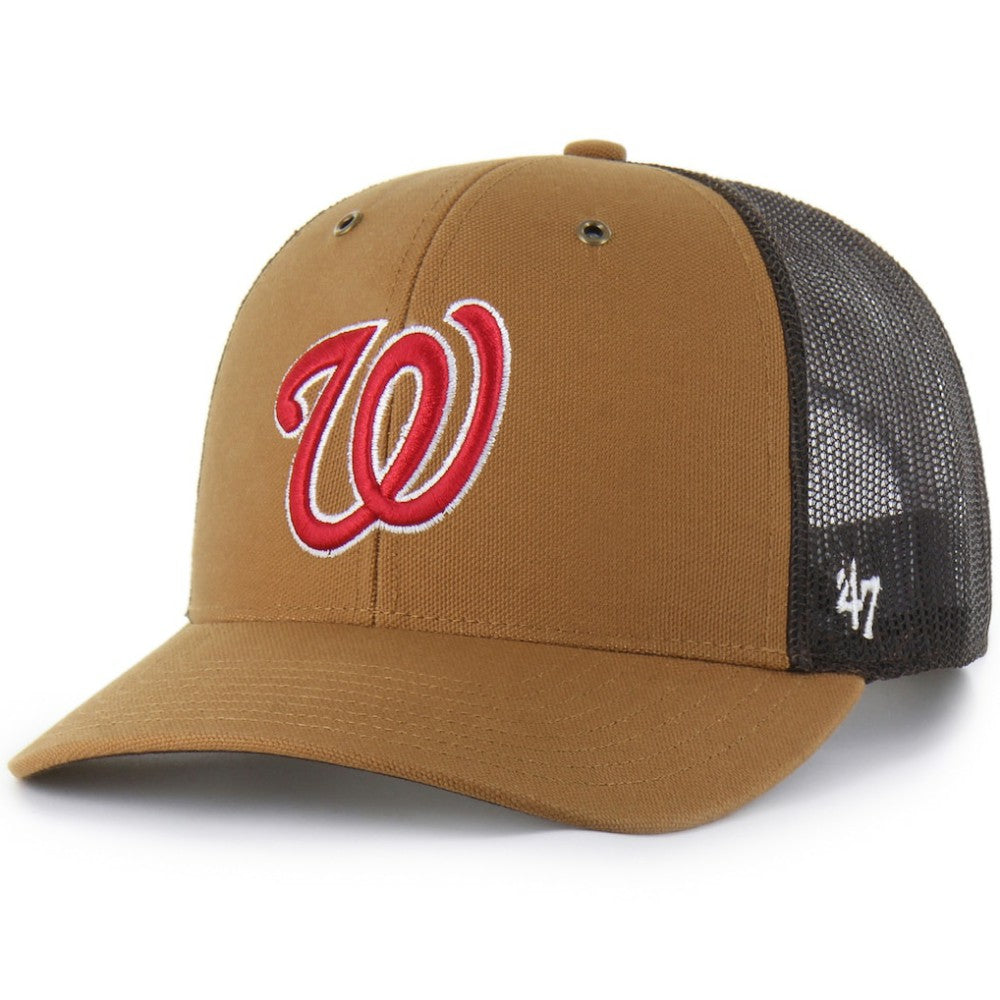 Washington Nationals Carhartt x Trucker Adjustable Hat Brown