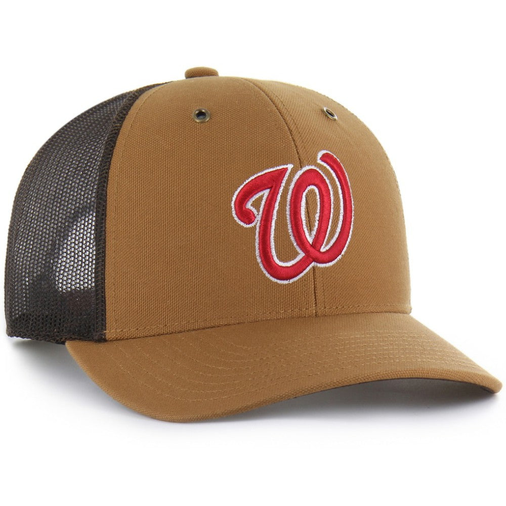 Washington Nationals Carhartt x Trucker Adjustable Hat Brown