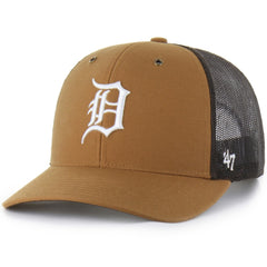 Detroit Tigers Carhartt x Trucker Adjustable Hat Brown