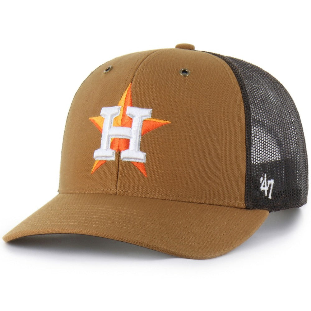 Houston Astros Carhartt x Trucker Adjustable Hat Brown