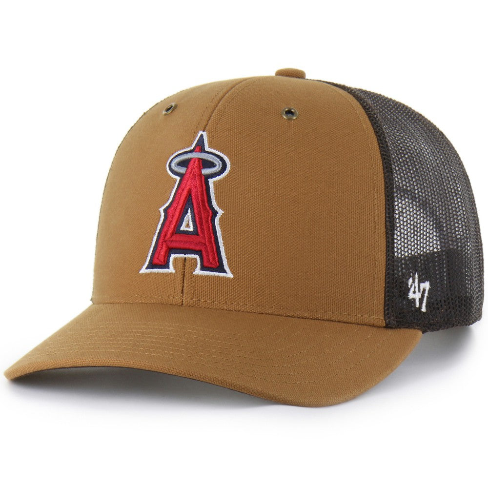 Los Angeles Angels Carhartt x Trucker Adjustable Hat Brown