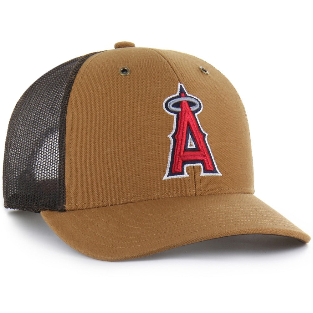 Los Angeles Angels Carhartt x Trucker Adjustable Hat Brown