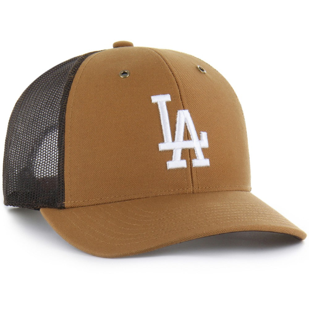 Los Angeles Dodgers Carhartt x Trucker Adjustable Hat Brown