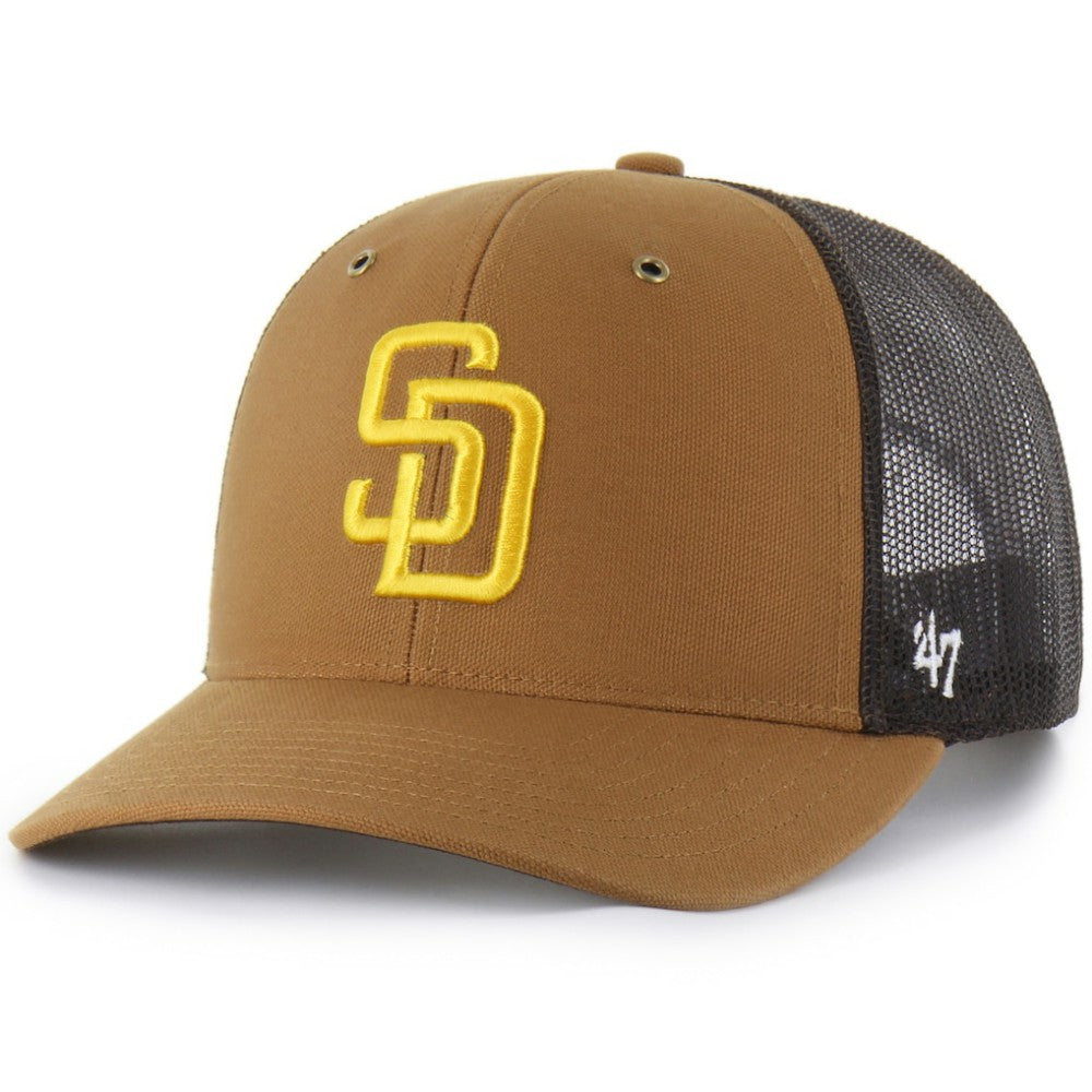 San Diego Padres Carhartt x Trucker Adjustable Hat Brown