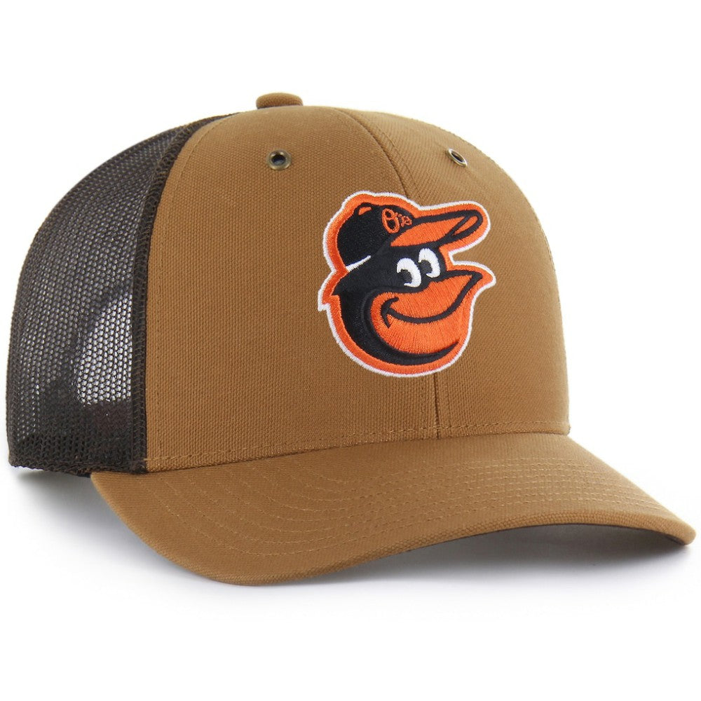 Baltimore Orioles Carhartt x Trucker Adjustable Hat Brown