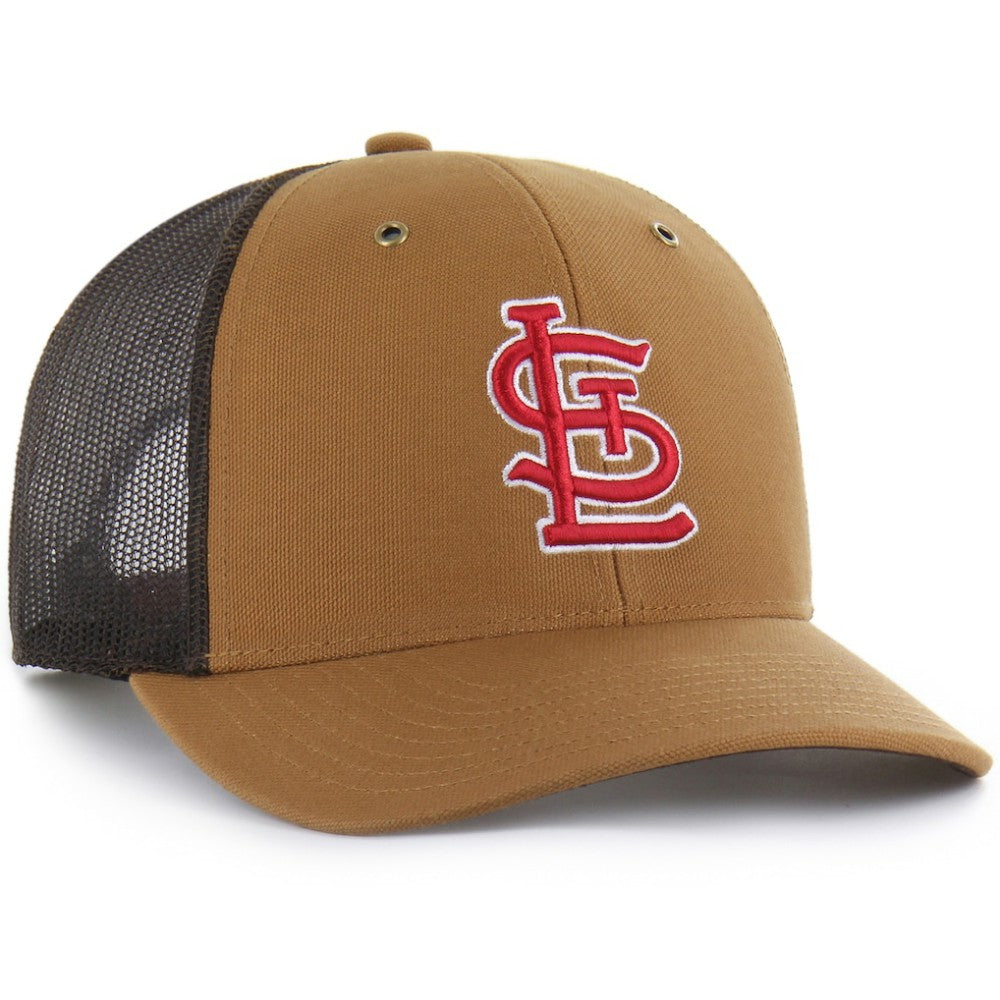 St. Louis Cardinals Carhartt x Trucker Adjustable Hat Brown