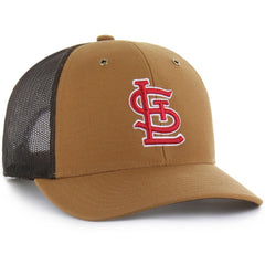 St. Louis Cardinals Carhartt x Trucker Adjustable Hat Brown