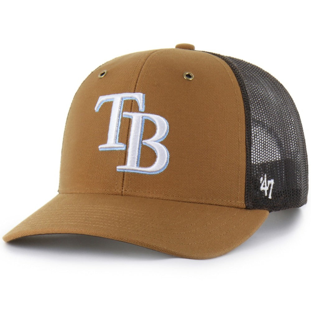 Tampa Bay Rays Carhartt x Trucker Adjustable Hat Brown