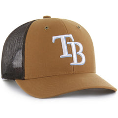 Tampa Bay Rays Carhartt x Trucker Adjustable Hat Brown