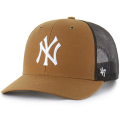 New York Yankees Carhartt x Trucker Adjustable Hat Brown