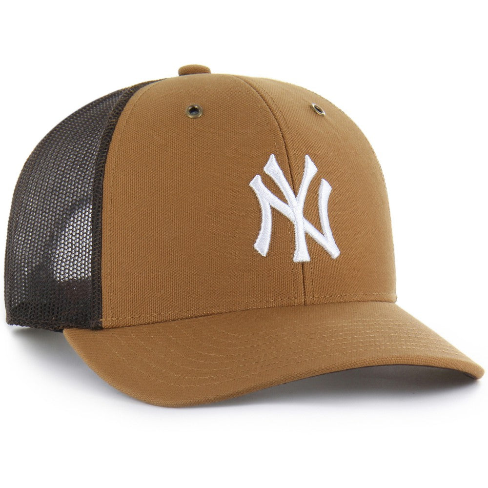 New York Yankees Carhartt x Trucker Adjustable Hat Brown