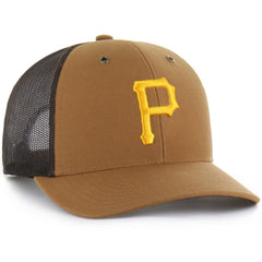 Pittsburgh Pirates Carhartt x Trucker Adjustable Hat Brown