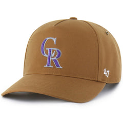 Colorado Rockies Carhartt x Hitch Adjustable Hat Brown