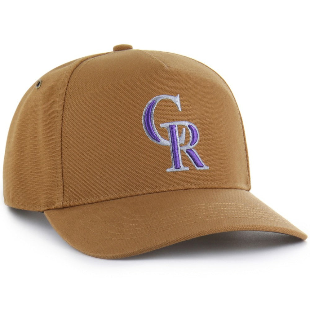 Colorado Rockies Carhartt x Hitch Adjustable Hat Brown