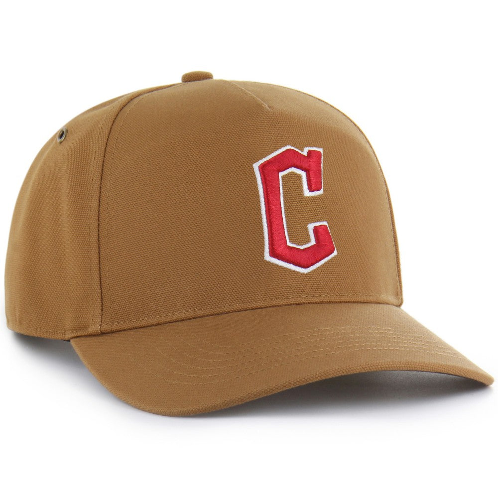 Cleveland Guardians Carhartt x Hitch Adjustable Hat Brown
