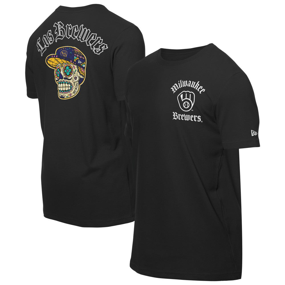 Milwaukee Brewers Sugar Skulls T-Shirt Black