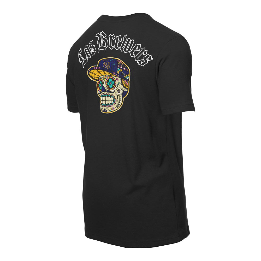 Milwaukee Brewers Sugar Skulls T-Shirt Black