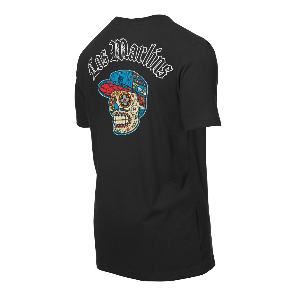 Miami Marlins Sugar Skulls T-Shirt Black