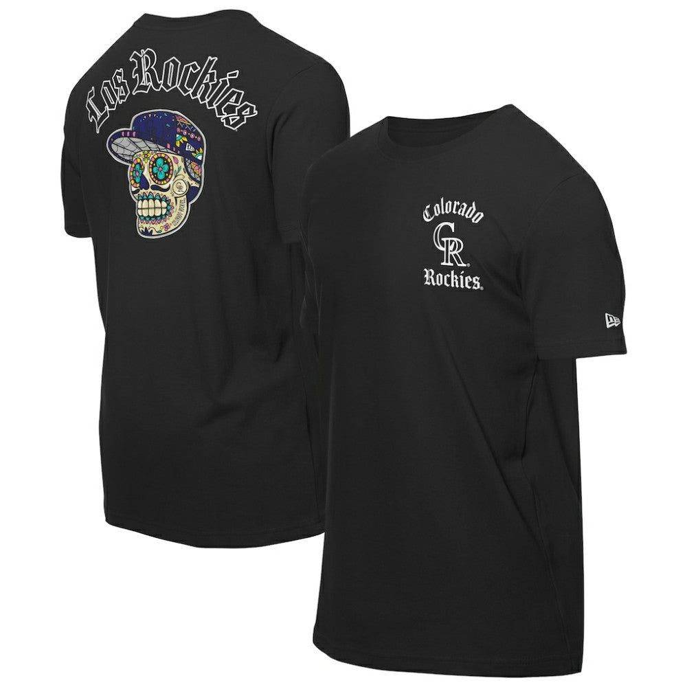Colorado Rockies Sugar Skulls T-Shirt Black