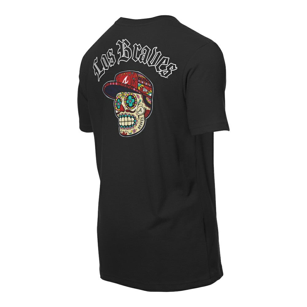 Atlanta Braves Sugar Skulls T-Shirt Black