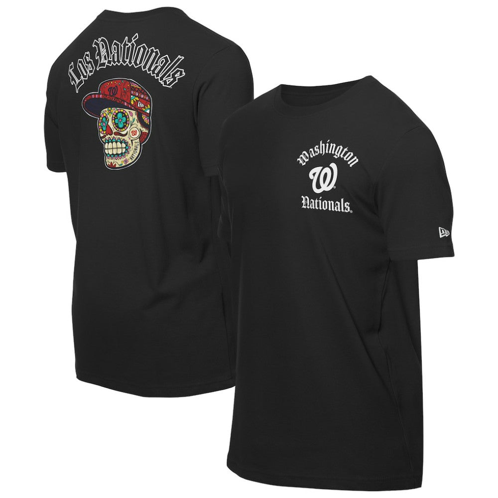 Washington Nationals Sugar Skulls T-Shirt Black