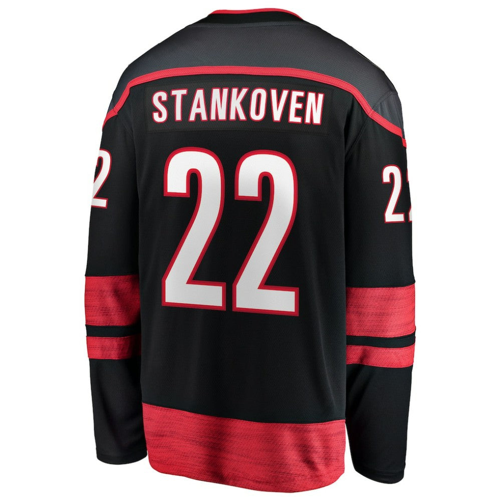 Logan Stankoven Carolina Hurricanes Fanatics Home Breakaway Jersey - Black Jerseys