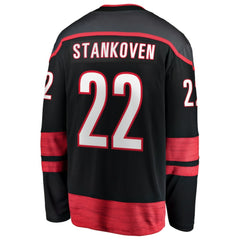 Logan Stankoven Carolina Hurricanes Fanatics Home Breakaway Jersey - Black Jerseys