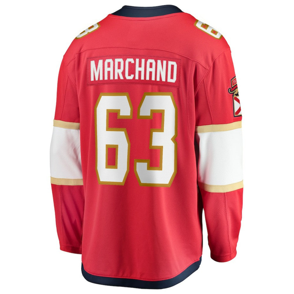 Brad Marchand Florida Panthers Fanatics Home Breakaway Jersey - Red Jerseys