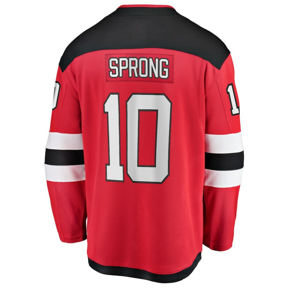 Daniel Sprong New Jersey Devils Fanatics Home Breakaway Jersey - Red Jerseys