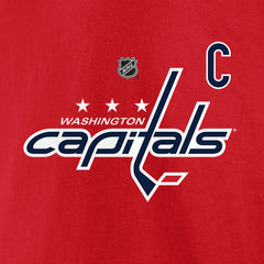 Alexander Ovechkin Washington Capitals Fanatics NHL All-Time Leading Goal Scorer The Great 8 Name & Number T-Shirt - Red T-shirts
