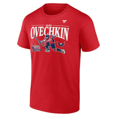 Alexander Ovechkin Washington Capitals Fanatics NHL All-Time Leading Goal Scorer GR8 Celebration T-Shirt - Athletic Red T-shirts