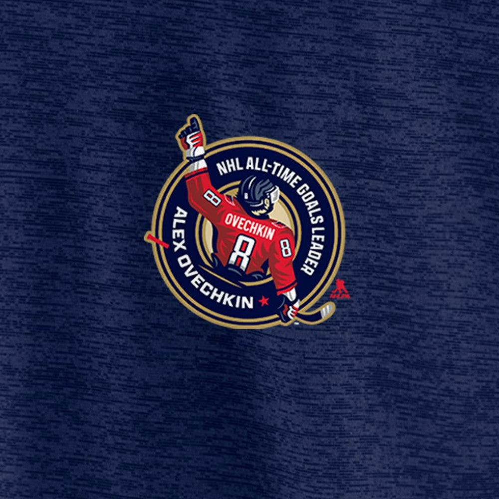 Alexander Ovechkin Washington Capitals Fanatics NHL All-Time Leading Goal Scorer GR8 895 Quarter-Zip Top - Navy Tops